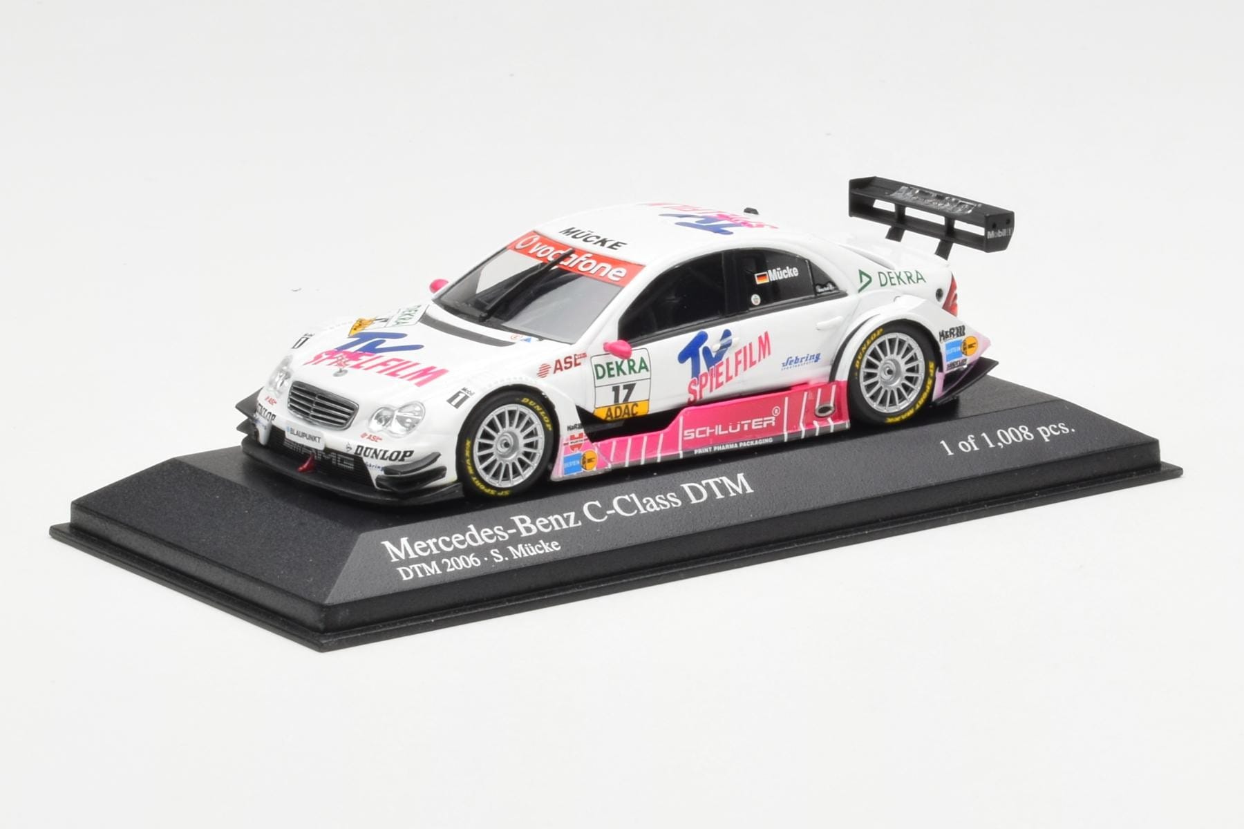 Mercedes C-Class W204 #17 Team Mucke S. Mucke DTM 2006 Minichamps 1:43 400063517 Metal - imaginea 2 din 4