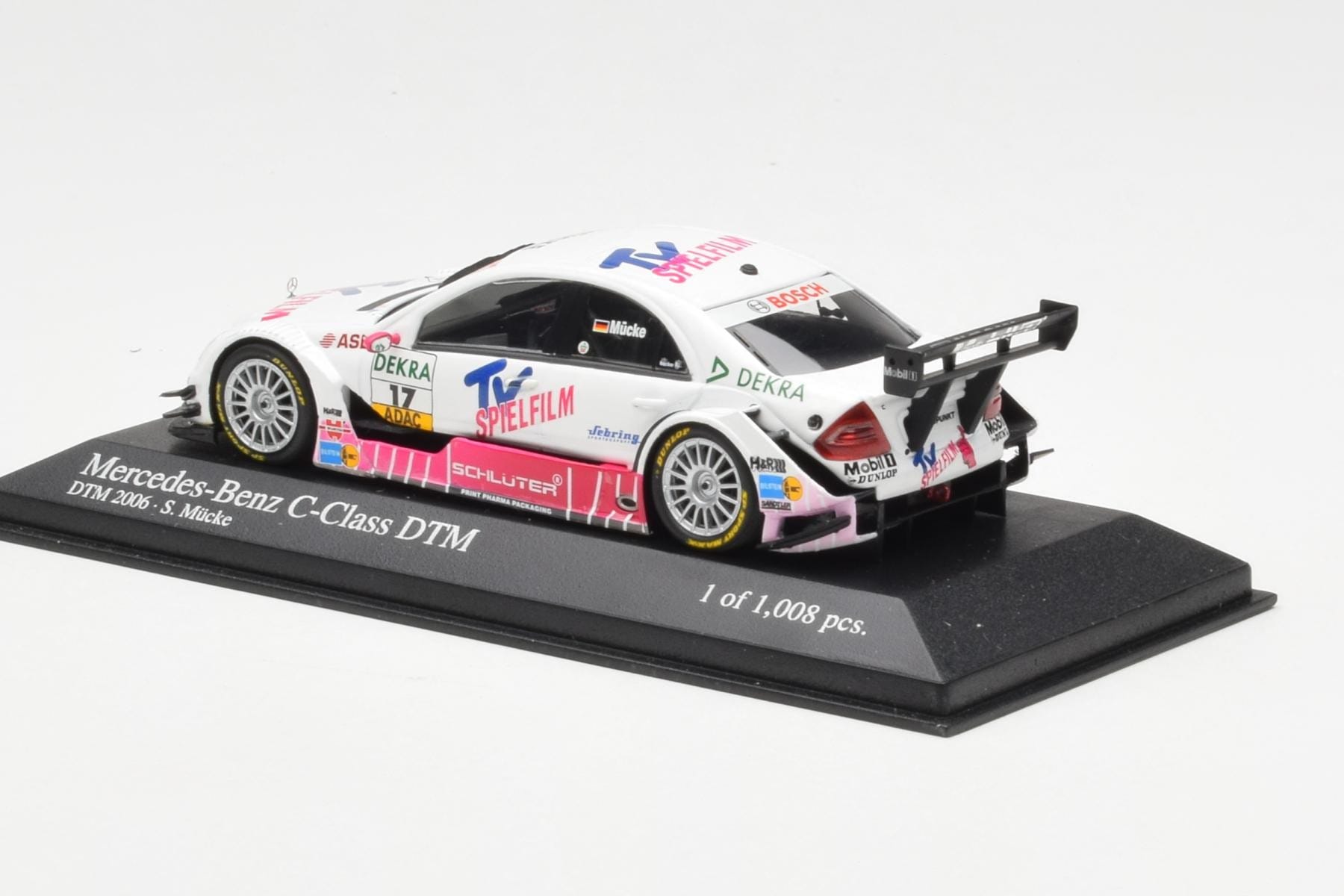 Mercedes C-Class W204 #17 Team Mucke S. Mucke DTM 2006 Minichamps 1:43 400063517 Metal - imaginea 3 din 4