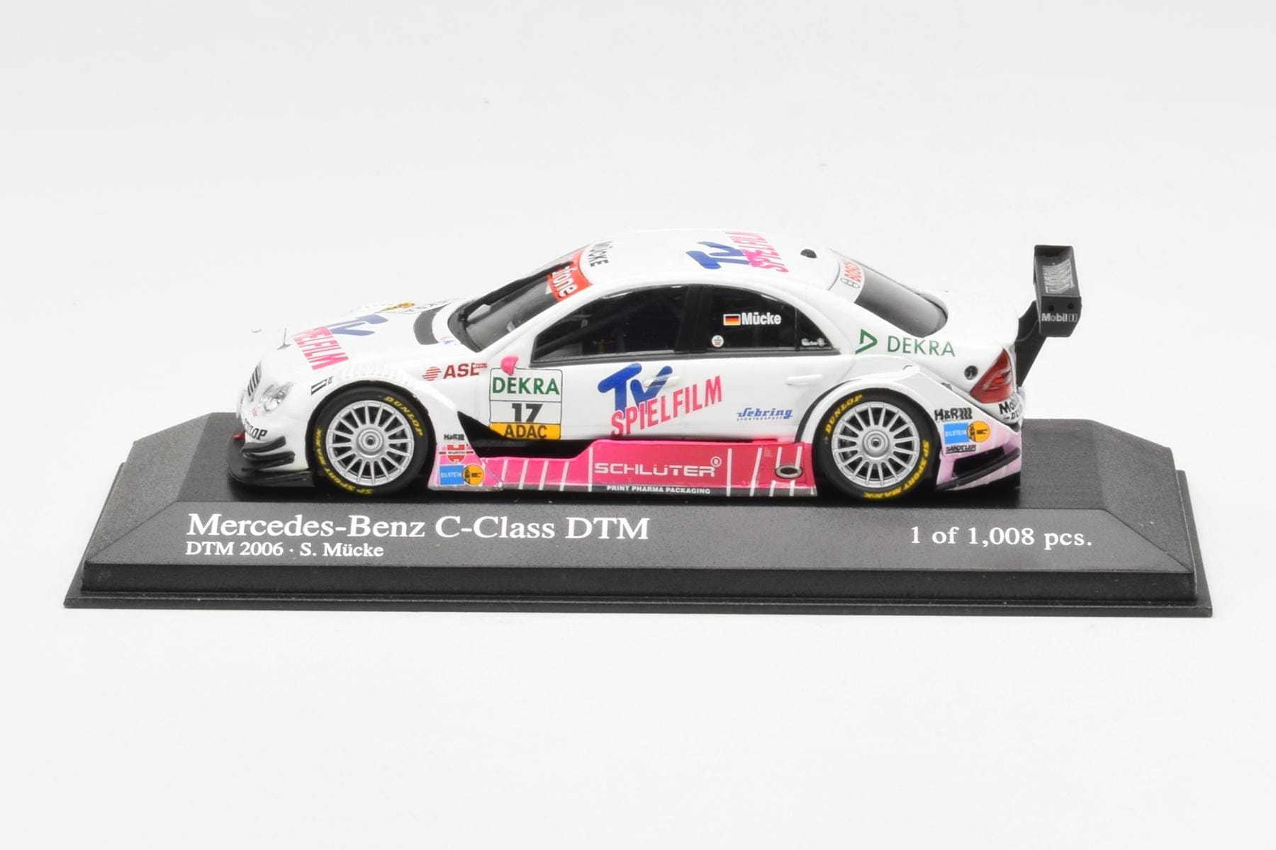 Mercedes C-Class W204 #17 Team Mucke S. Mucke DTM 2006 Minichamps 1:43 400063517 Metal