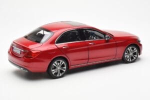 Mercedes C-Class W205 Roșu Metalic Asia Exclusive Norev 1:18 183835 Metal - imaginea 3 din 8