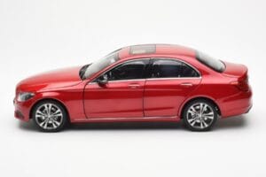 Mercedes C-Class W205 Roșu Metalic Asia Exclusive Norev 1:18 183835 Metal - imaginea 4 din 8