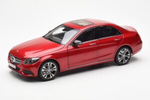 Mercedes C-Class W205 Roșu Metalic Asia Exclusive Norev 1:18