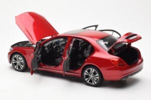 Mercedes C-Class W205 Roșu Metalic Asia Exclusive Norev 1:18 183835 Metal - imaginea 5 din 8