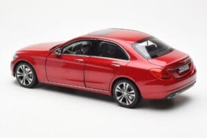 Mercedes C-Class W205 Roșu Metalic Asia Exclusive Norev 1:18 183835 Metal - imaginea 7 din 8