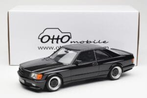 Mercedes 560 SEC C126 AMG Widebody Negru Otto 1:18 OT187 Rășină - imaginea 6 din 6