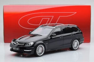 Mercedes C63 AMG S204 T-Model Negru GT Spirit 1:18 GT760 Rășină - imaginea 6 din 6