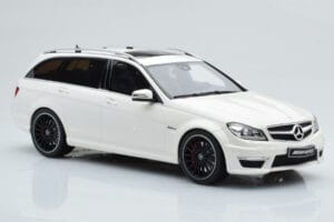 Mercedes C63 AMG S204 T-Model Alb GT Spirit 1:18 GT147 Rășină - imaginea 4 din 8