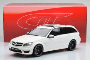 Mercedes C63 AMG S204 T-Model Alb GT Spirit 1:18 GT147 Rășină - imaginea 8 din 8