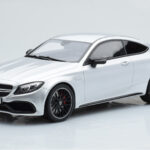 Mercedes C63S AMG C205 Coupe Argintiu GT Spirit 1:18