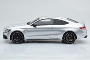 Mercedes C63S AMG C205 Coupe Argintiu GT Spirit 1:18 GT116 Rășină - imaginea 3 din 6