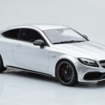 Mercedes C63S AMG C205 Coupe Argintiu GT Spirit 1:18 - image 4 of 6