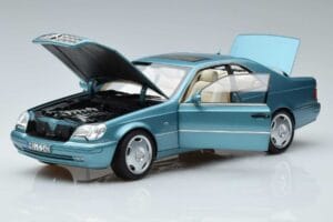 Mercedes CL600 C140 Albastru Metalizat Norev 1:18 183448 Metal - imaginea 2 din 7