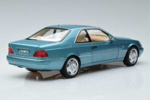 Mercedes CL600 C140 Albastru Metalizat Norev 1:18 183448 Metal - imaginea 3 din 7