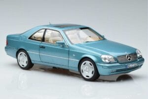 Mercedes CL600 C140 Albastru Metalizat Norev 1:18 183448 Metal - imaginea 5 din 7