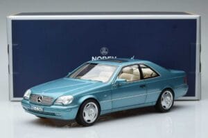 Mercedes CL600 C140 Albastru Metalizat Norev 1:18 183448 Metal - imaginea 7 din 7