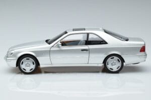 Mercedes CL600 C140 Argintiu Metalizat Norev 1:18 183446 Metal - imaginea 4 din 7
