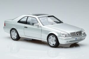 Mercedes CL600 C140 Argintiu Metalizat Norev 1:18 183446 Metal - imaginea 5 din 7