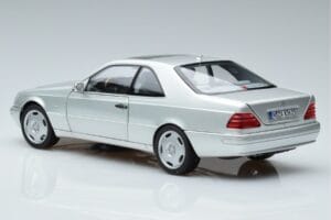 Mercedes CL600 C140 Argintiu Metalizat Norev 1:18 183446 Metal - imaginea 6 din 7