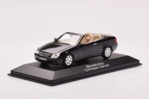 Mercedes CLK A209 Cabriolet Obsidian Negru Metalic Minichamps 1:43 B66961966 Metal - imaginea 2 din 4