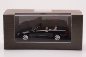 Mercedes CLK A209 Cabriolet Obsidian Negru Metalic Minichamps 1:43 B66961966 Metal - imaginea 4 din 4