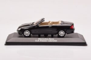 Mercedes CLK A209 Cabriolet Obsidian Negru Metalic Minichamps 1:43