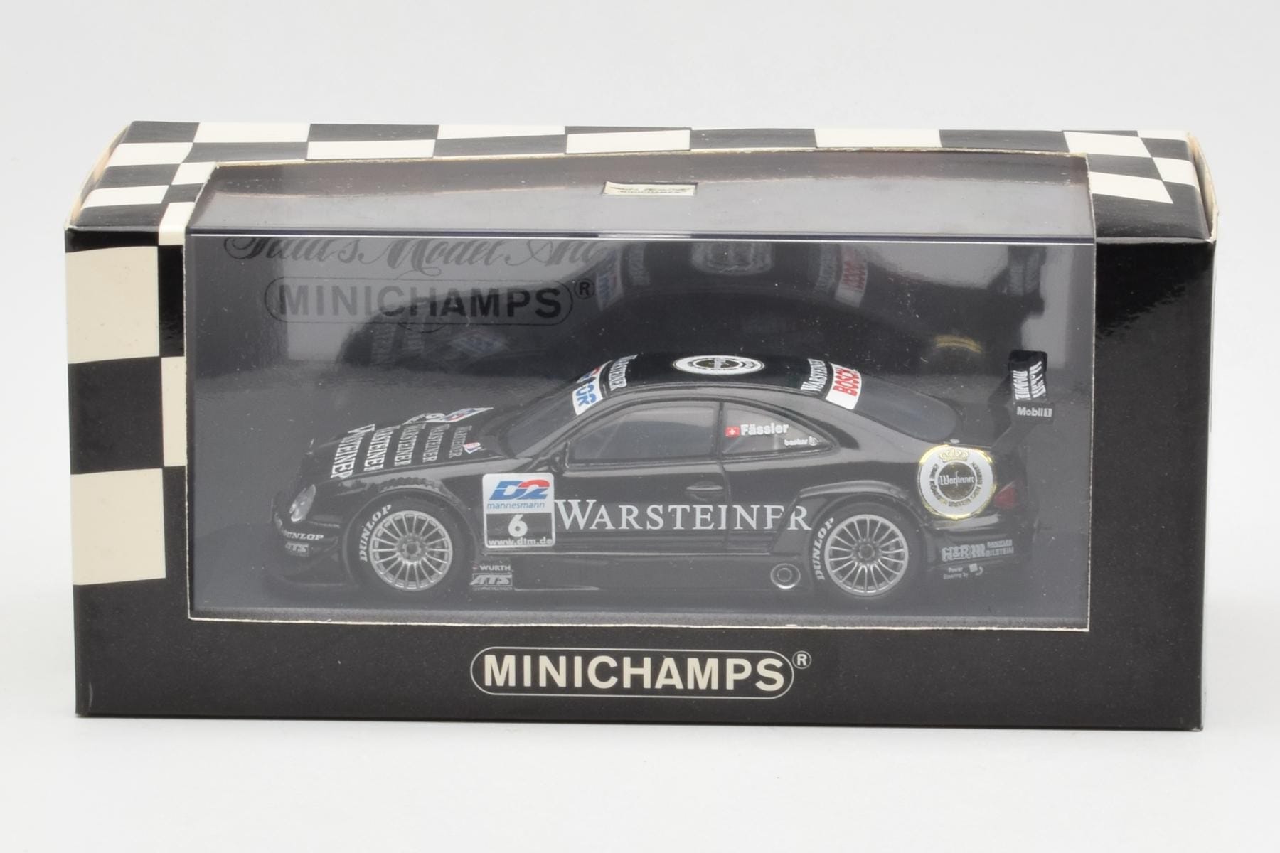 Mercedes CLK #6 M. Fässler Team AMG DTM 2000 Minichamps 1:43 4300003706 Metal - imaginea 4 din 4
