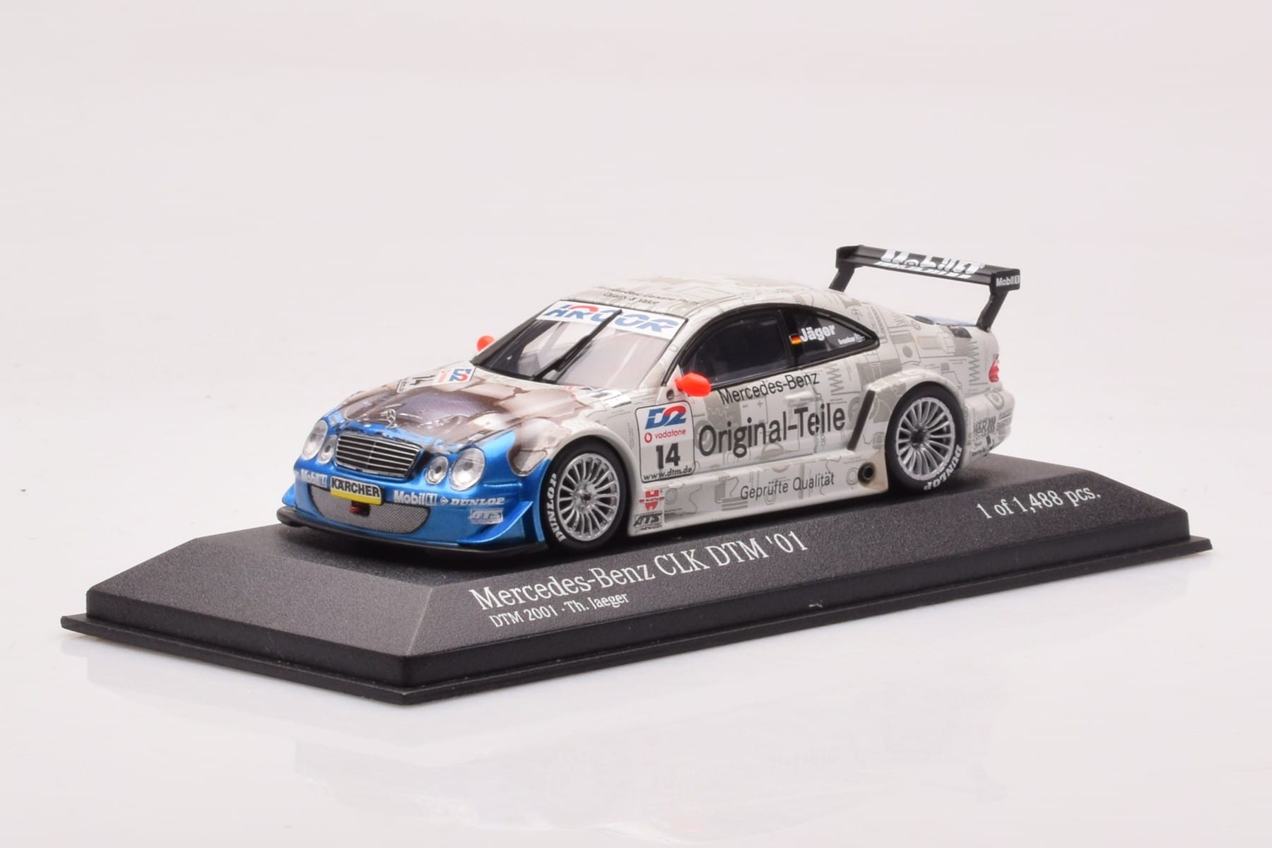 Mercedes CLK DTM Team Persson #14 Jaeger DTM 2001 Minichamps 1:43 400013714 Metal - imaginea 2 din 4