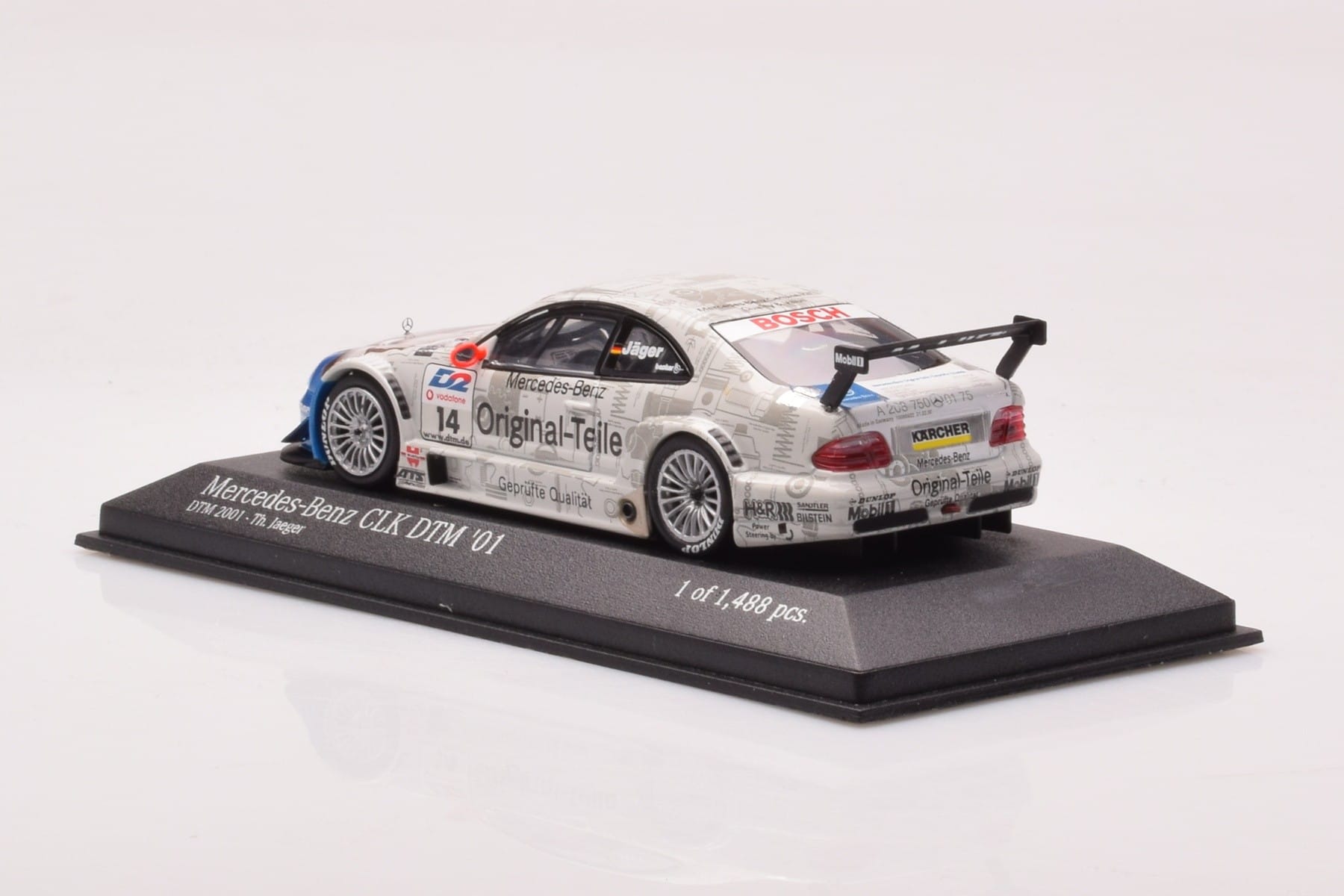 Mercedes CLK DTM Team Persson #14 Jaeger DTM 2001 Minichamps 1:43 400013714 Metal - imaginea 3 din 4