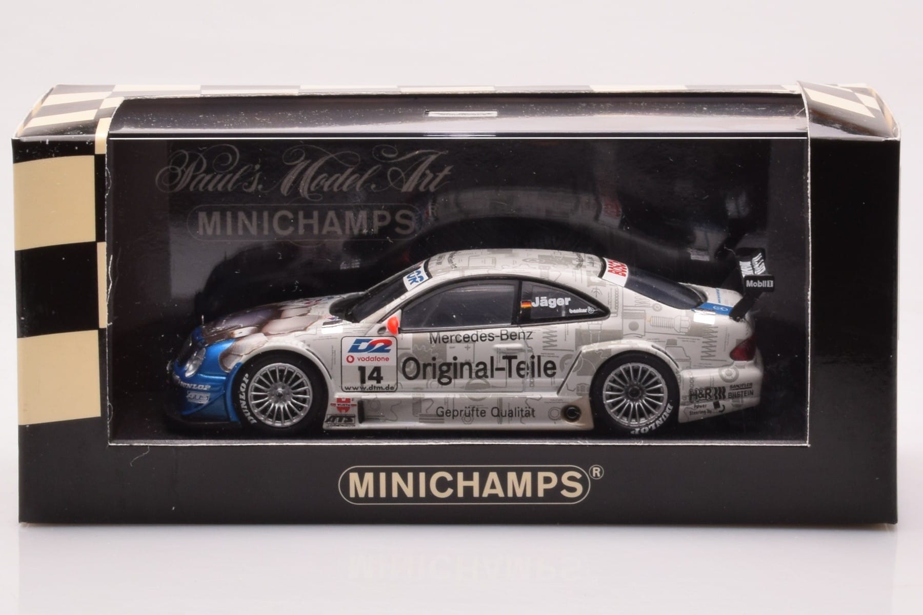 Mercedes CLK DTM Team Persson #14 Jaeger DTM 2001 Minichamps 1:43 400013714 Metal - imaginea 4 din 4