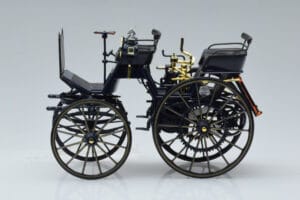 Mercedes Daimler Motorkutsche Albastru Închis Norev 1:18 183700 Metal - imaginea 3 din 6