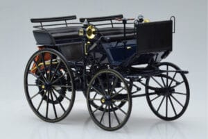 Mercedes Daimler Motorkutsche Albastru Închis Norev 1:18 183700 Metal - imaginea 4 din 6