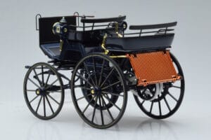 Mercedes Daimler Motorkutsche Albastru Închis Norev 1:18 183700 Metal - imaginea 5 din 6