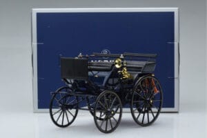 Mercedes Daimler Motorkutsche Albastru Închis Norev 1:18 183700 Metal - imaginea 6 din 6