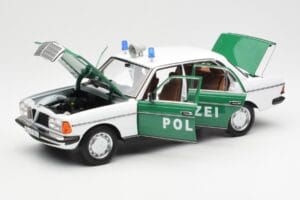 Mercedes E-Class W123 Polizei Norev 1:18 B66040676 Metal - imaginea 2 din 8