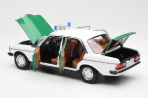 Mercedes E-Class W123 Polizei Norev 1:18 B66040676 Metal - imaginea 5 din 8