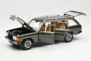 Mercedes 230T W123 T-Model Verde Metalizat Norev 1:18 183730 Metal - imaginea 2 din 8