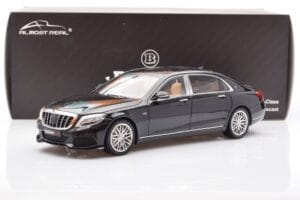 Mercedes Maybach S-Class W222 Brabus 900 Obsidian Negru Almost Real 1:18 860102 Metal - imaginea 8 din 8