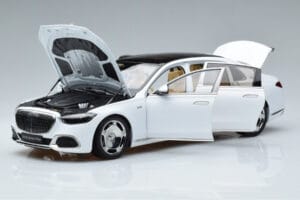 Mercedes Maybach S600 W222 V12 Biturbo Diamond Alb Almost Real 1:18 820116 Metal - imaginea 2 din 11