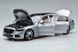 Mercedes Maybach S600 W222 V12 Biturbo Hightech Argintiu Almost Real 1:18 820118 Metal - imaginea 2 din 12