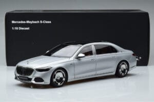 Mercedes Maybach S600 W222 V12 Biturbo Hightech Argintiu Almost Real 1:18 820118 Metal - imaginea 12 din 12