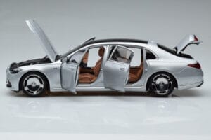 Mercedes Maybach S600 W222 V12 Biturbo Hightech Argintiu Almost Real 1:18 820118 Metal - imaginea 4 din 12