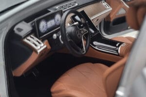 Mercedes Maybach S600 W222 V12 Biturbo Hightech Argintiu Almost Real 1:18 820118 Metal - imaginea 10 din 12