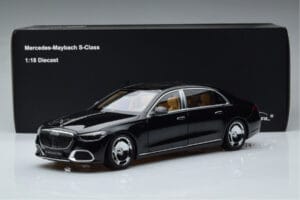 Mercedes Maybach S600 W222 V12 Biturbo Obsidian Negru Almost Real 1:18 820115 Metal - imaginea 11 din 11