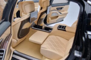 Mercedes Maybach S600 W222 V12 Biturbo Obsidian Negru Almost Real 1:18 820115 Metal - imaginea 9 din 11