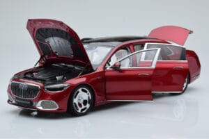 Mercedes Maybach S600 W222 V12 Biturbo Patagonia Roșu Almost Real 1:18 820119 Metal - imaginea 2 din 10
