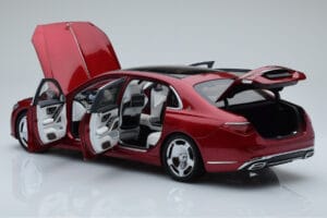 Mercedes Maybach S600 W222 V12 Biturbo Patagonia Roșu Almost Real 1:18 820119 Metal - imaginea 5 din 10