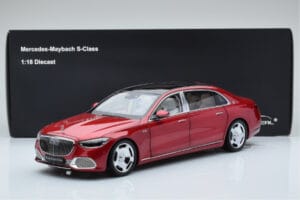 Mercedes Maybach S600 W222 V12 Biturbo Patagonia Roșu Almost Real 1:18 820119 Metal - imaginea 10 din 10