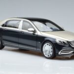 Mercedes Maybach S650 X222 Albastru Argintiu Norev 1:18 B66960615 Metal - image 5 of 7