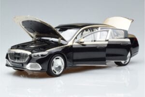 Mercedes Maybach S680 X223 Auriu Negru Metallic Norev 1:18 183917 Metal - imaginea 2 din 7