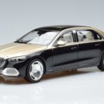 Mercedes Maybach S680 X223 Auriu Negru Metallic Norev 1:18 183917 Metal